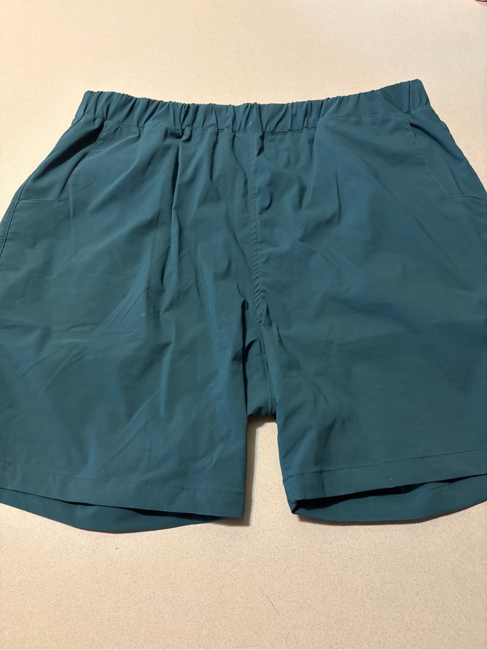 NSR Men's Teal Athletic Elastic-Waist Shorts